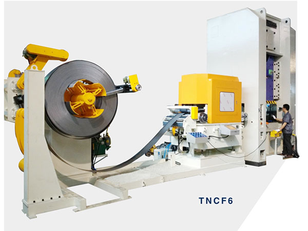 三機(jī)一體NC伺服料架矯直送料機(jī)TNCF6