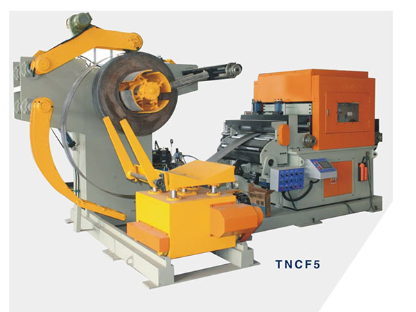  三機(jī)一體NC伺服料架矯直送料機(jī)TNCF5